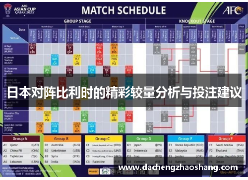 日本对阵比利时的精彩较量分析与投注建议